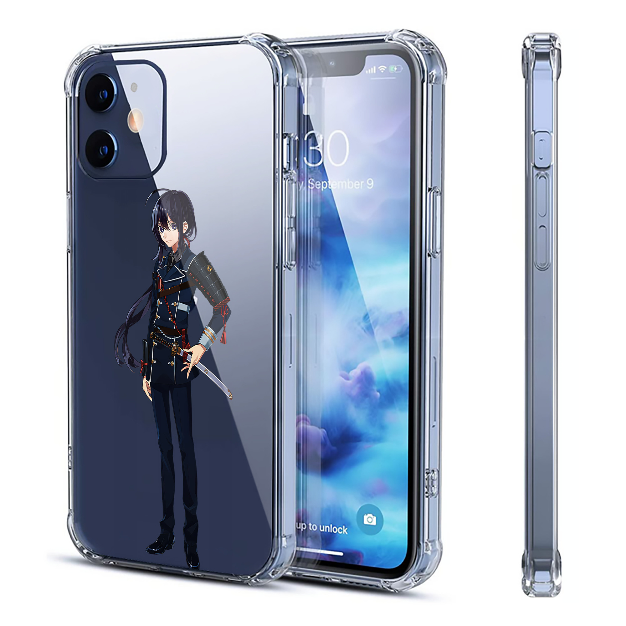 （画像用） 刀剣乱舞 Touken Ranbu 【iPhone 12シリーズ対応】透明スマホケース（クリアソフトケース）